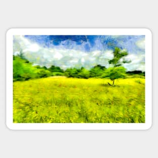 Yellow Flower Meadow Sticker